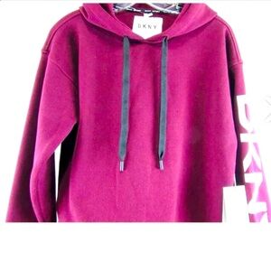 DKNY Sport Womens Zip Up Hoodie Full Zip sz s/p/ch MSRP $69